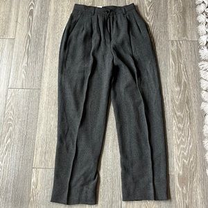 VINTAGE Grey Pleated Trousers